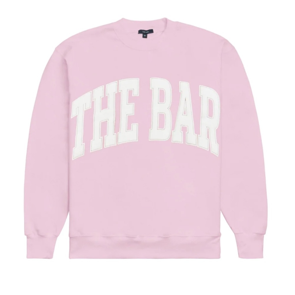 THE BAR (the varsity sweatshirt) pink